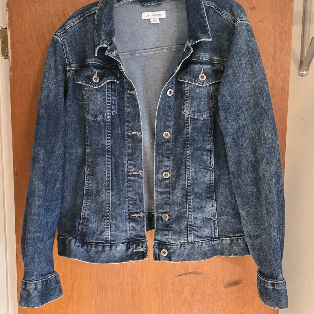 Liz Claiborne Blue Denim Jean Jacket Timeless Style